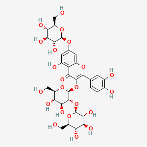 Chemical structure of Quercetin 3-sophoroside-7-glucoside