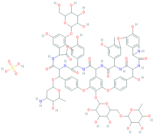 Chemical structure of Ristomycin sulfate