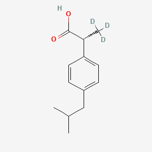 Chemical structure of (R)-(-)-Ibuprofen-d3