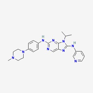 Chemical structure of Ruserontinib