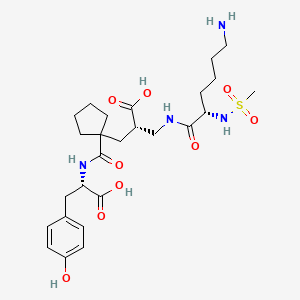 Chemical structure of Sampatrilat