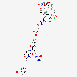Chemical structure of SC-VC-PAB-N-Me-L-Ala-Maytansinol