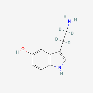 Chemical structure of Serotonin-d4