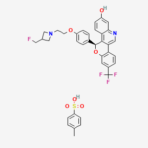 Chemical structure of (S)-Imlunestrant tosylate