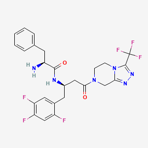 Chemical structure of Sitagliptin fenilalanil
