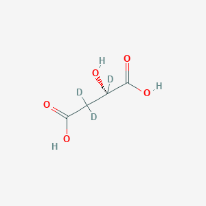 Chemical structure of (S)-Malic acid-d3