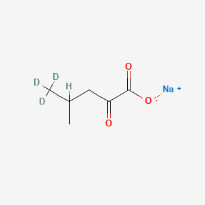 Chemical structure of Sodium 4-methyl-2-oxopentanoate-d3