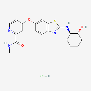 Chemical structure of Sotuletinib hydrochloride