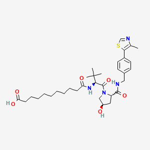 Chemical structure of (S,R,S)-AHPC-CO-C9-acid