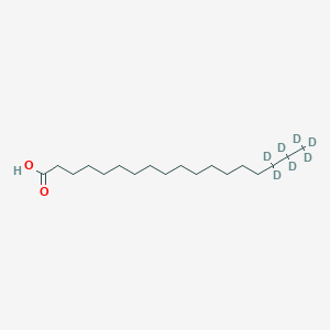 Chemical structure of Stearic acid-d7