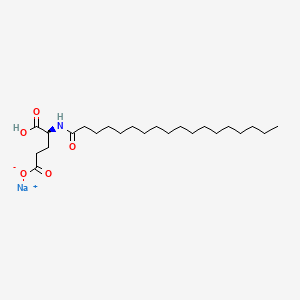 Chemical structure of Sodium Stearoyl Glutamate