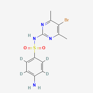 Chemical structure of Sulfabrom-d4