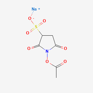 Chemical structure of Sulfo-NHS-Acetate sodium