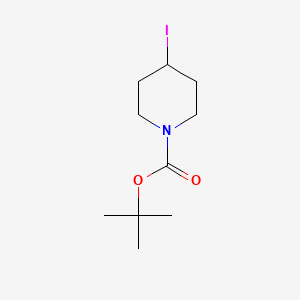 Chemical structure of tert-Butyl 4-iodopiperidine-1-carboxylate