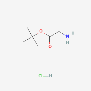 Chemical structure of tert-Butyl alaninate hydrochloride