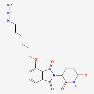 Chemical structure of Thalidomide-O-C6-azide