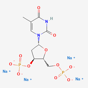 Chemical structure of Thymidine 3',5'-diphosphate tetrasodium