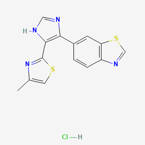 Chemical structure of TP0427736 hydrochloride