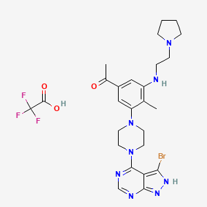 Chemical structure of TP-5801 TFA