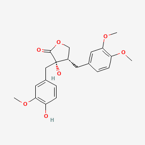 Chemical structure of Trachelogenin