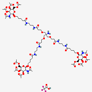 Chemical structure of Tri-GalNAc(OAc)3 TFA