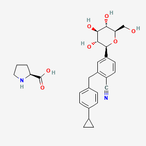 Chemical structure of Velagliflozin proline