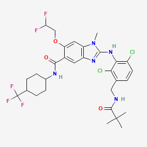 Chemical structure of Vipoglanstat
