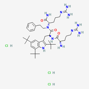 Chemical structure of Voxvoganan trihydrochloride