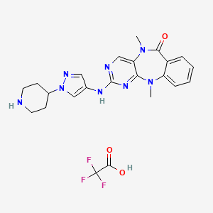 Chemical structure of XMD-17-51 TFA