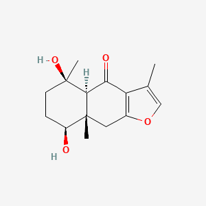 Chemical structure of Zedoarofuran
