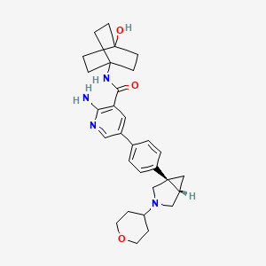 Chemical structure of Zilurgisertib