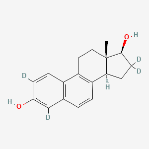 Chemical structure of β-Dihydroequilin-d4