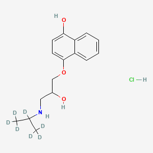 Chemical structure of Hydroxypropranolol-d7 hydrochloride