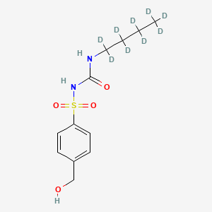Chemical structure of Hydroxy Tolbutamide-d9