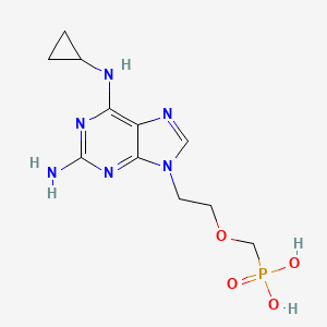Chemical structure of cPrPMEDAP