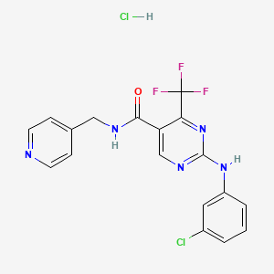Chemical structure of GW 833972A