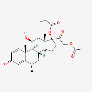 Chemical structure of Methylprednisolone aceponate
