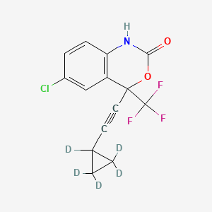Chemical structure of (Rac)-Efavirenz-d5