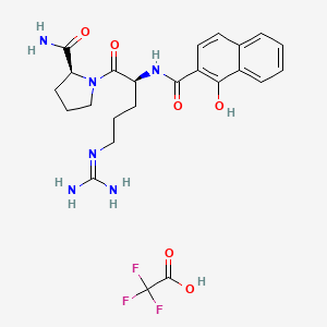 Chemical structure of APC 366 TFA