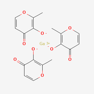 Chemical structure of Gallium maltolate