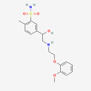 Chemical structure of Amosulalol