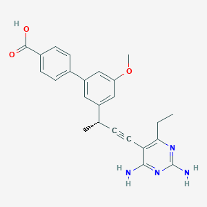 Chemical structure of L-365260 hemihydrate