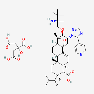 Chemical structure of Ibrexafungerp citrate