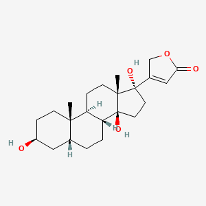 Chemical structure of 17-Hydroxydigitoxigenin