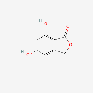 Chemical structure of 5,7-Dihydroxy-4-methylphthalide
