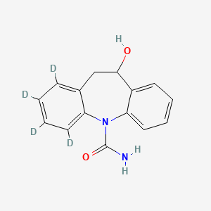 Chemical structure of Licarbazepine-d4