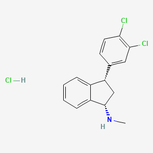 Chemical structure of cis-Indatraline hydrochloride
