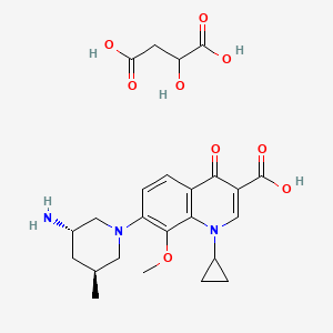 Chemical structure of Nemonoxacin malate