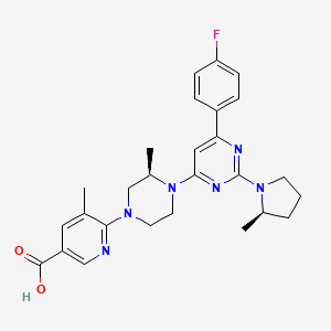 Chemical structure of MK-2295 free base