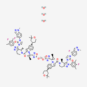 Chemical structure of Orforglipron hemicalcium hydrate